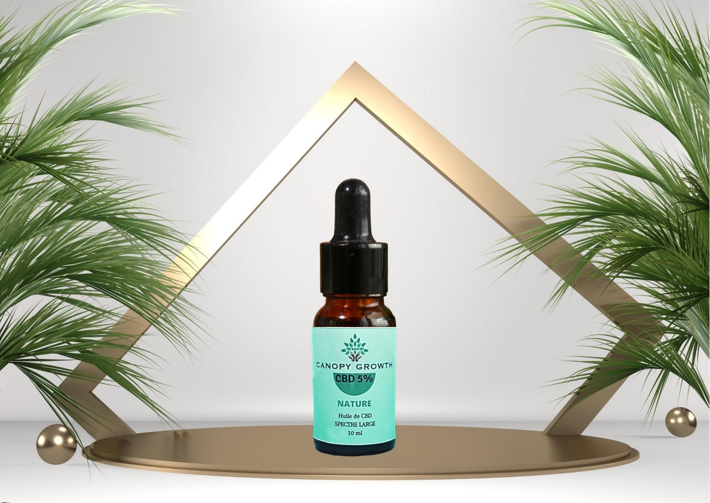 huile de CBD canopy growth - gamme nature CBD Spectre large 5% à 20% canopygrowth.fr