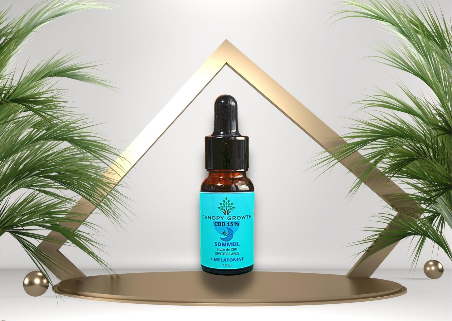 Huile sommeil - nuit tranquille - 15% CBD avec mélatonine canopygrowth .fr